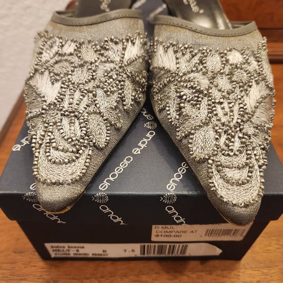 Andre Assous Silver Beaded Shoes - Picture 3 of 5